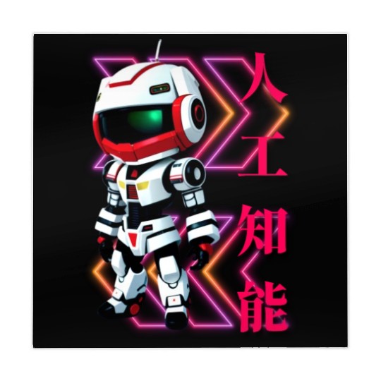 Chibi Mecha: A Cute Cyberpunk Design 4 Mahjong Mats