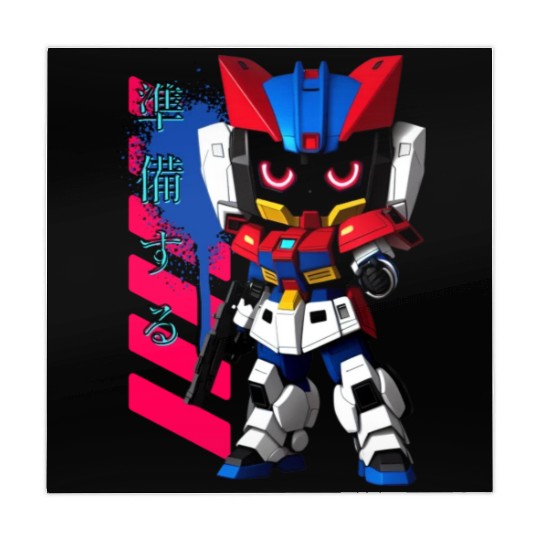 Chibi Mecha: A Cute Cyberpunk Design 2 Mahjong Mats