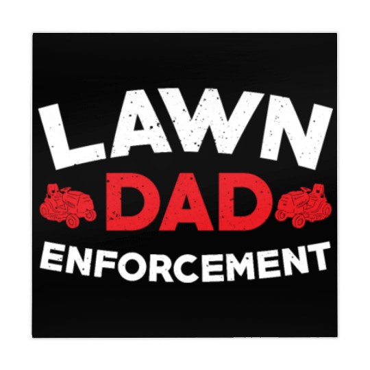 Lawn Enforcement Dad Outfit Cutting Grass Mahjong Mats