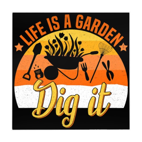Life is a Garden Dig it Succulent Gardening Grass Mahjong Mats