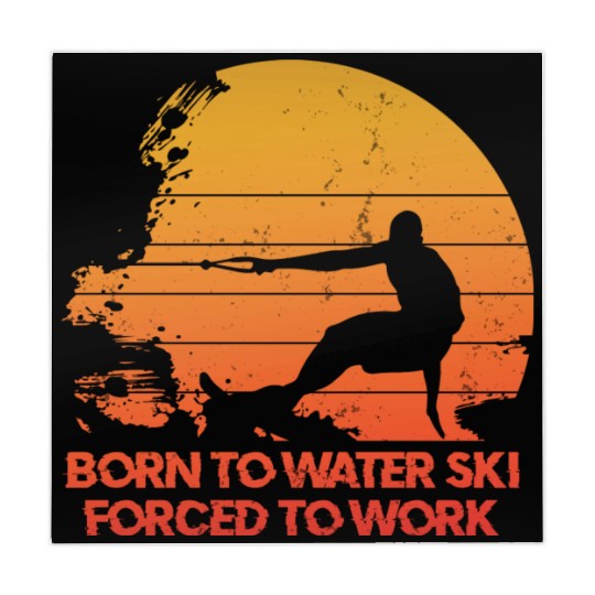 Retro Water Skiing Water Sports Lover Mahjong Mats