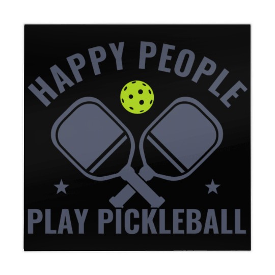 Pickleball Happy People Play Pickleball Funny Mahjong Mats