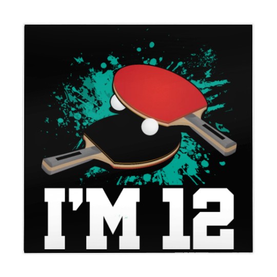 I'm 12 Table Tennis Player Sports Kid 12th Mahjong Mats