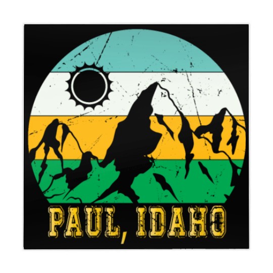 Idaho Mountain Hiking Souvenir Paul Mountain Trip Mahjong Mats