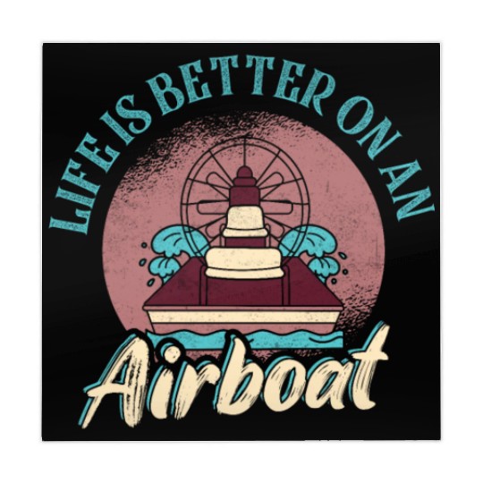 Life Is Better On An Airboat Propeller Swamp Hydro Mahjong Mats