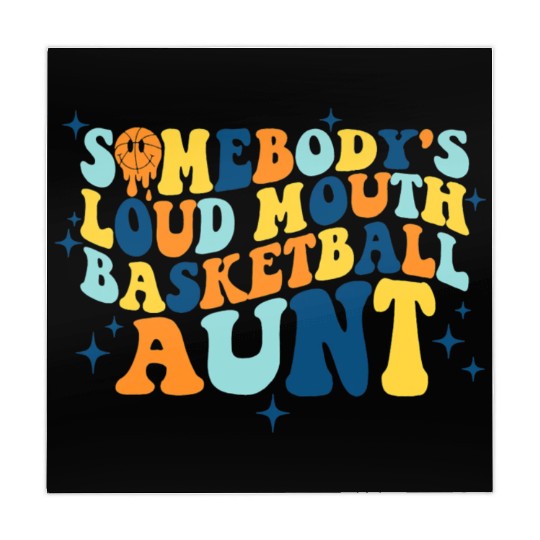 Funny Somebodys Loud Mouth Basketball Aunt Groovy Mahjong Mats