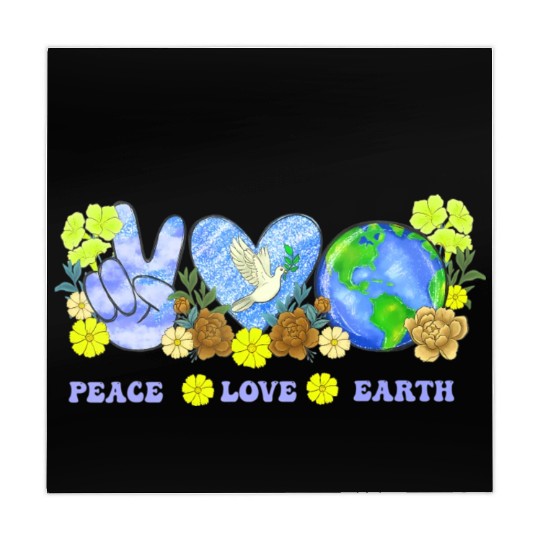 Peace Love Earth Peace Love People Earth Day Mahjong Mats