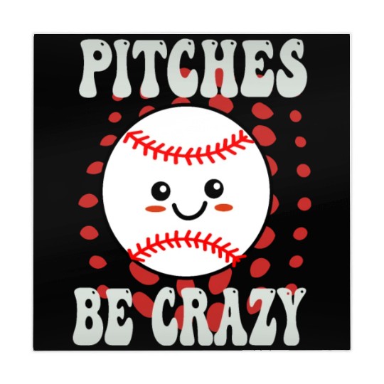 Pitches Be Crazy Funny Baseball Gift Mahjong Mats
