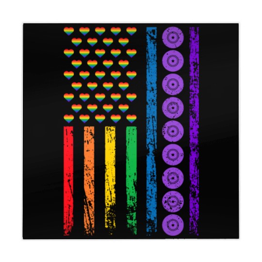 American Sports Rainbow Flag LGBT Pride Month Mahjong Mats