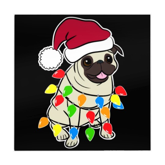 Pug Santa Pug Mahjong Mats