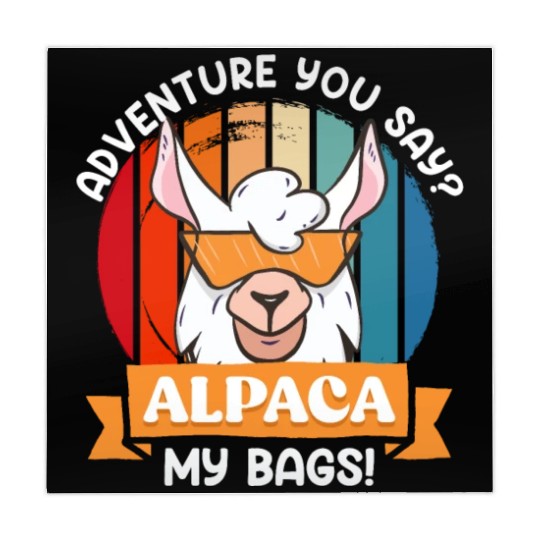 Alpaca my Bags funny Mountaineer Mountain fan Mahjong Mats