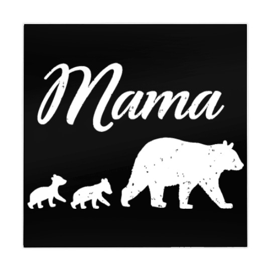 Mama Bear - With Two Cubs Twin Mom Mother's Day Gi Mahjong Mats