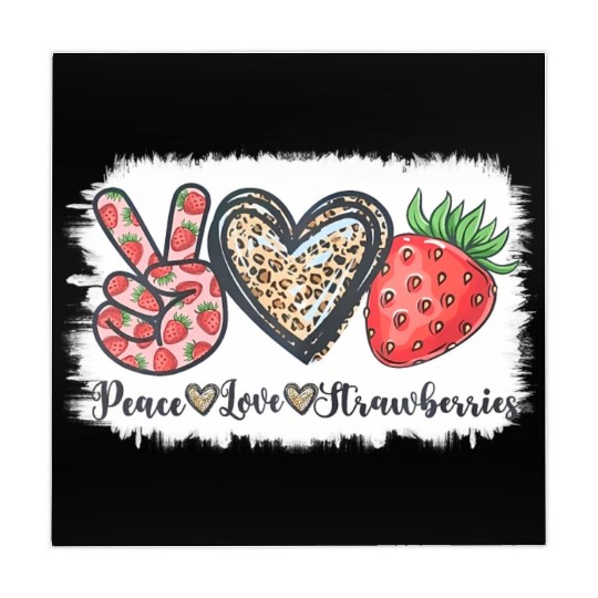 Peace Love Strawberry Farmer Strawberries Lover Be Mahjong Mats