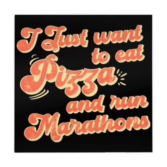 I Want To Eat Pizza And Run Marathons Pizza Lover Mahjong Mats