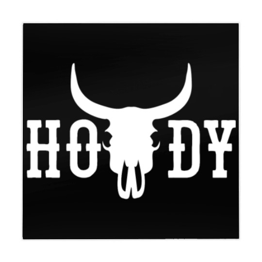 Howdy Cow Skull Western Cowboy Cowgirl Rodeo Howdy Mahjong Mats