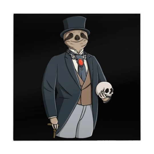 Emo Sloth Graphic Mahjong Mats