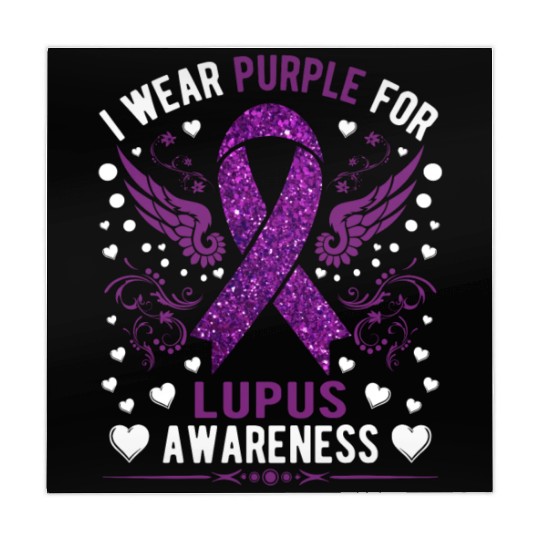 I Wear Purple For Lupus Awareness Month Men Women Mahjong Mats
