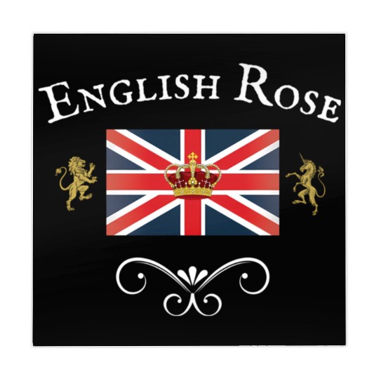 English Rose Union Jack Flag England British Brita Mahjong Mats