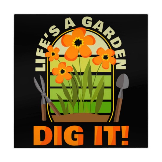Gardening Gardener Plant Life'S A Garden Dig It Mahjong Mats