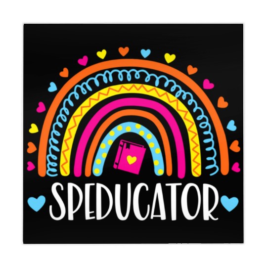 Speducator Rainbow Heart Special Education Teacher Mahjong Mats