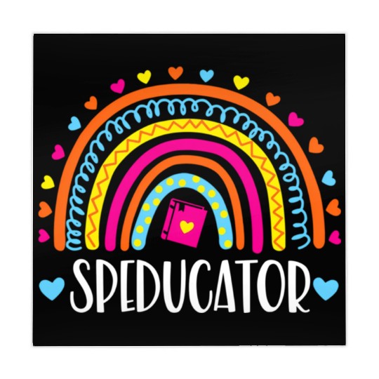 Speducator Rainbow Heart Special Education Teacher Mahjong Mats