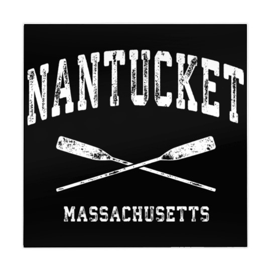 Nantucket Massachusetts Nautical Crossed Oars Mahjong Mats