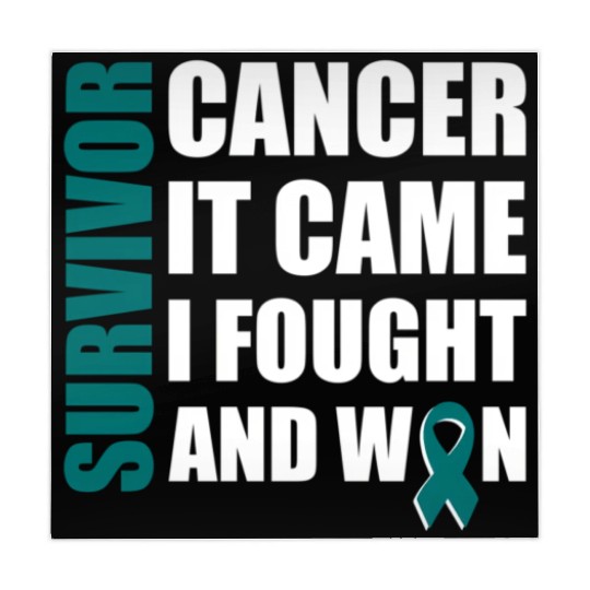Ovarian Cancer Fight Cancer Ribbon Mahjong Mats