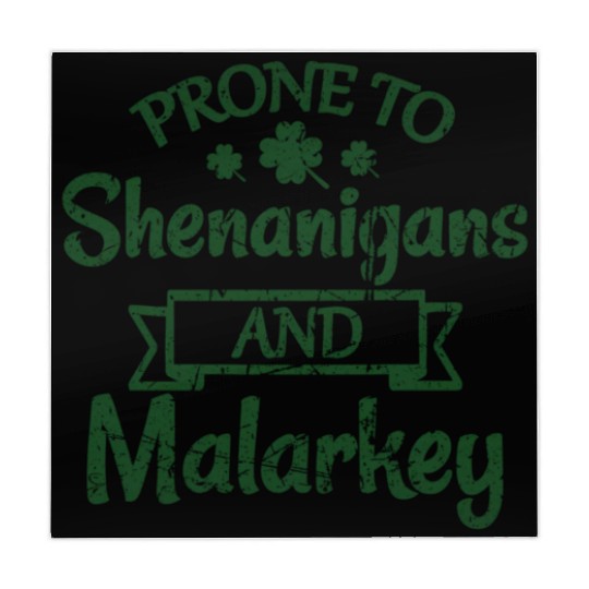 St Patrick'S Day Prone To Shenanigans Malarkey Mahjong Mats