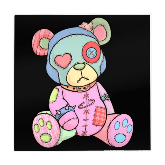 Pastel Goth Teddy Bear Japanese Anime Kawaii Menhe Mahjong Mats