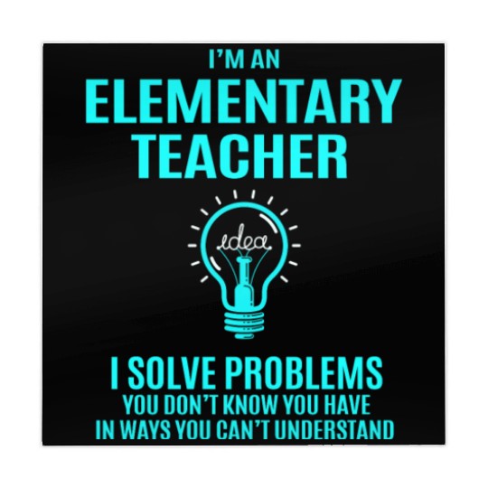 Elementary Teacher Mahjong Mats - I Solve Problems Gift