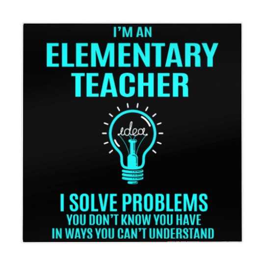 Elementary Teacher Mahjong Mats - I Solve Problems Gift