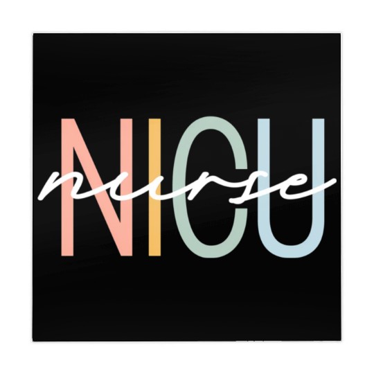 Nicu Nurse Icu Neonatal Boho Rainbow Team Tiny Hum Mahjong Mats