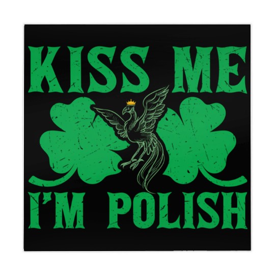St PatricDay Kiss Me I'M Polish Shenanigans Mahjong Mats