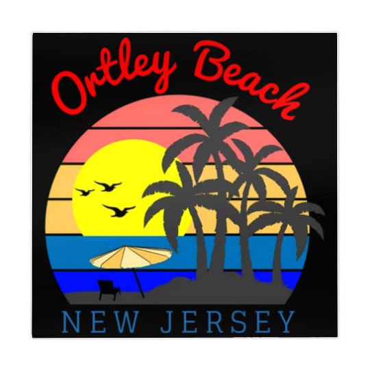 Ortley Beach New Jersey Beach Sunset Mahjong Mats