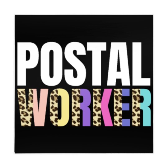 Postal Worker Leopard Design Mahjong Mats