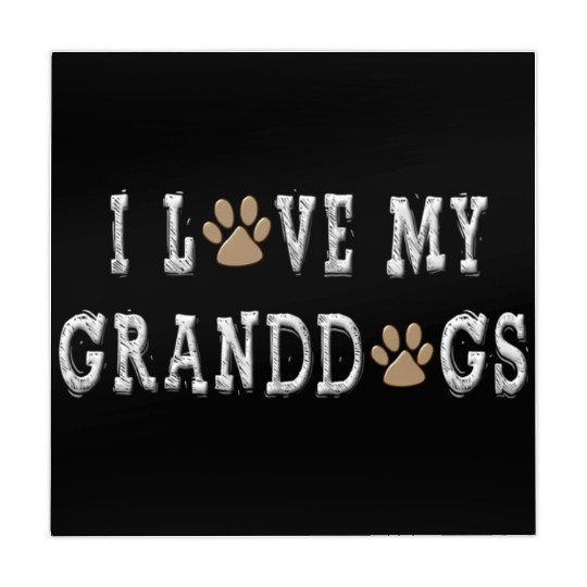 I Love My Granddogs Dog Grandpa Grandma Mahjong Mats