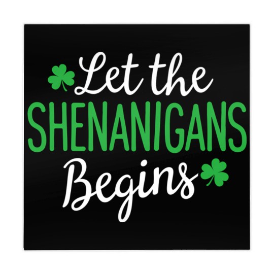 Let The Shenanigans Begin St PatricDay Shamrock Mahjong Mats