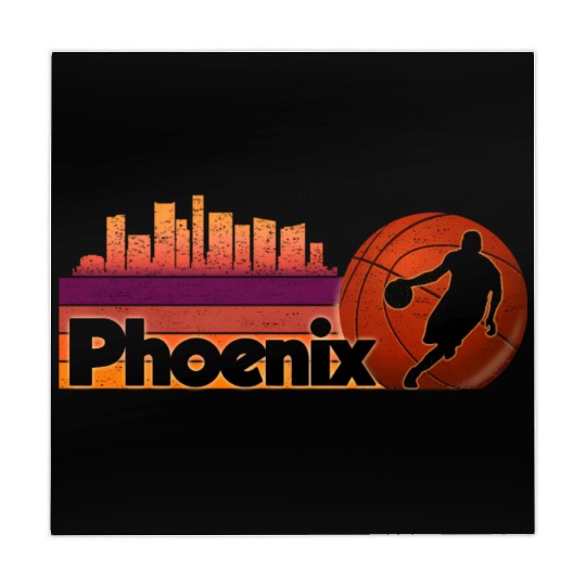 Phoenix Az Cityscape Basketball Fans Mahjong Mats