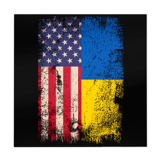 Ukrainian American Flag Ukraine Usa Roots Mahjong Mats