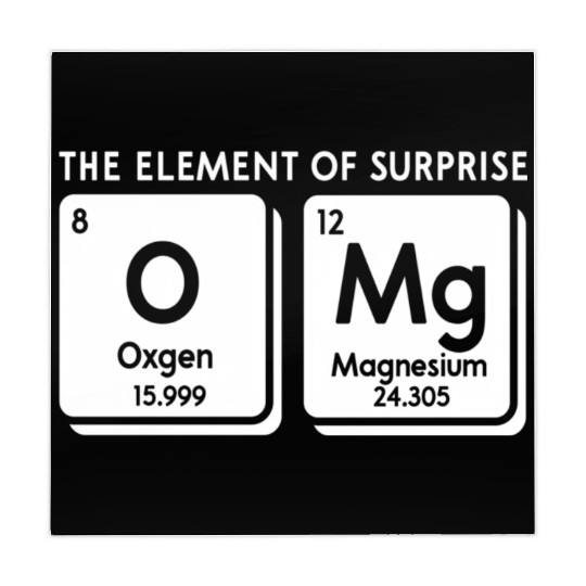 Periodic Table Omg The Element Of Surprise Science Mahjong Mats