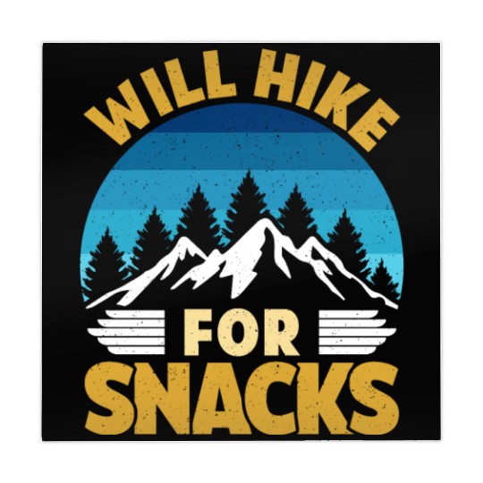 Hiker funny Mountain fan will Hike for Snacks Mahjong Mats