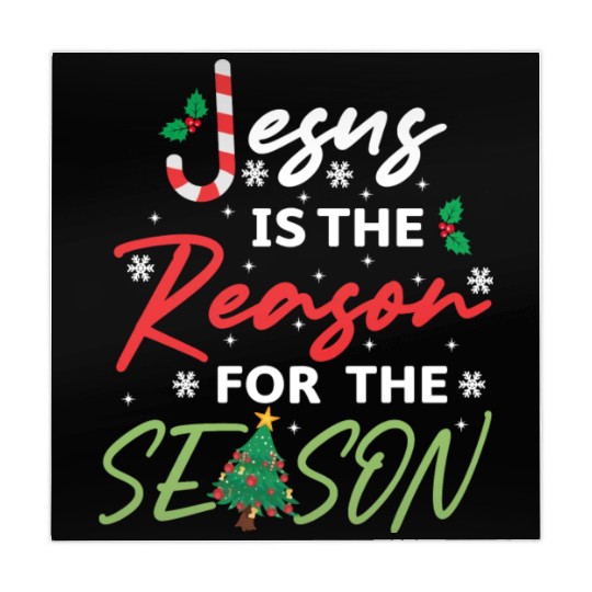 Jesus Is The Reason For The Season Candy Cane Mahjong Mats