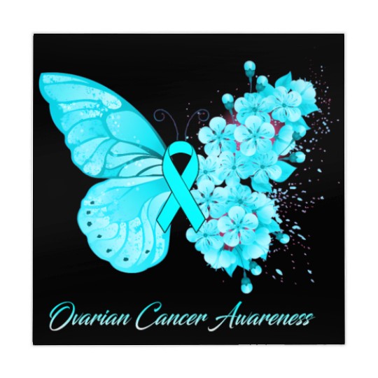 Ovarian Cancer Awareness Ribbon Teal Ovarian Cance Mahjong Mats
