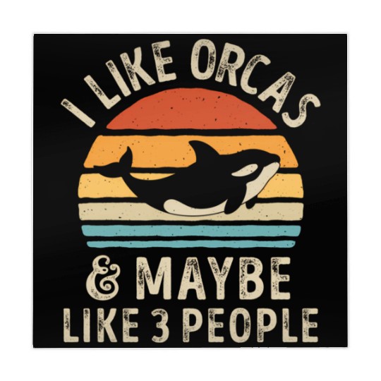 I Like Orcas And Maybe 3 People Orca Killer Whale Mahjong Mats