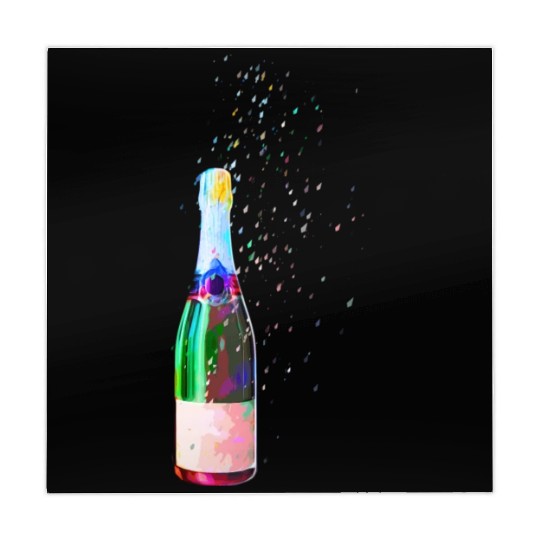 Champagne Bottle Sparks Mahjong Mats