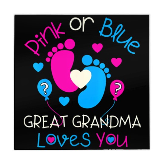 Pink Or Blue Great Grandma Loves You Gender Reveal Mahjong Mats