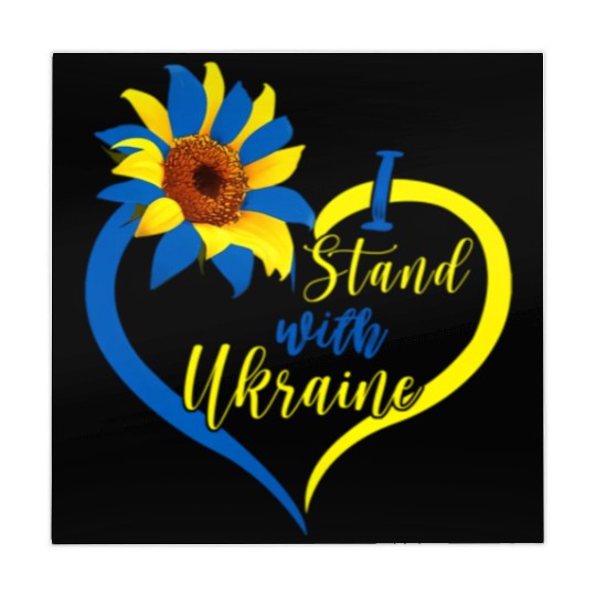 Love Heart Ukraine Sunflower Ukrainian I Stand Wit Mahjong Mats