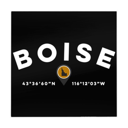 Boise Idaho Id Map Mahjong Mats