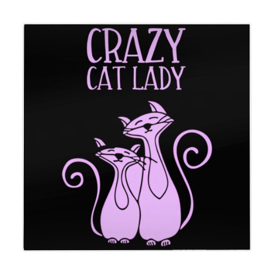 Crazy Cat Lady For Cat Purple Mahjong Mats