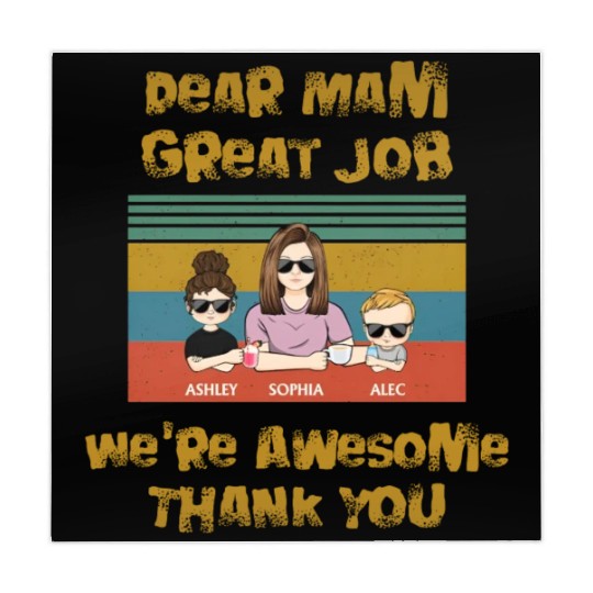 Dear Mam Great Job We're Awesome Thank You Mahjong Mats